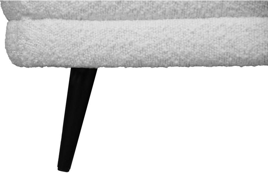 Home affaire Hocker Ashly in 3 overtrekvarianten bouclé fluwelige look en zachte structuurstof.