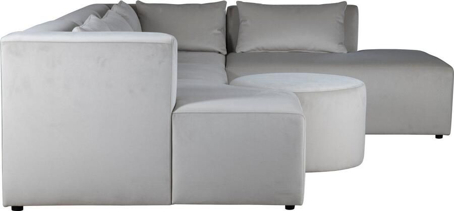 Leonique Hoekbank Alexane L-vorm samengesteld uit modules in vele stofkwaliteiten en kleuren.