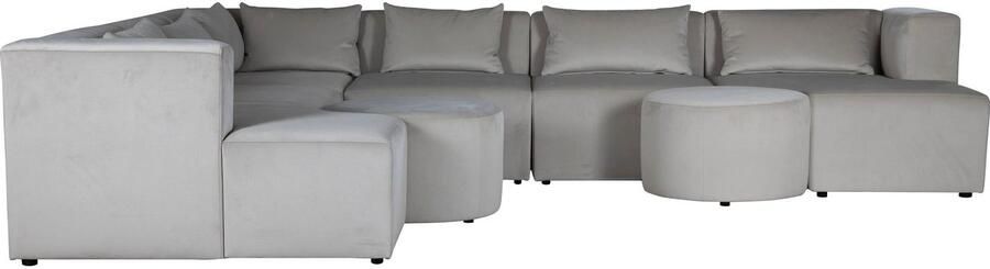 Leonique Hoekbank Alexane L-vorm samengesteld uit modules in vele stofkwaliteiten en kleuren