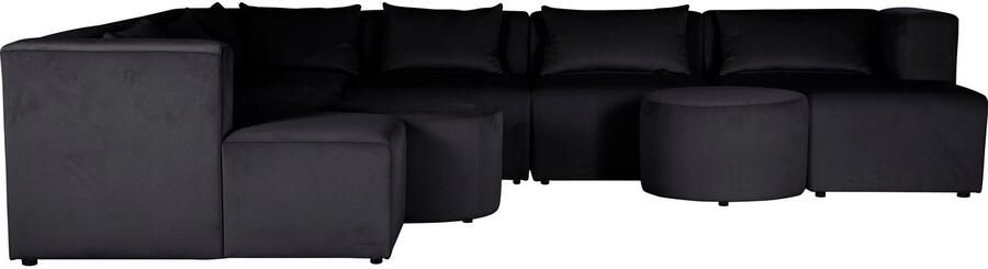 Leonique Hoekbank Alexane L-vorm samengesteld uit modules in vele stofkwaliteiten en kleuren