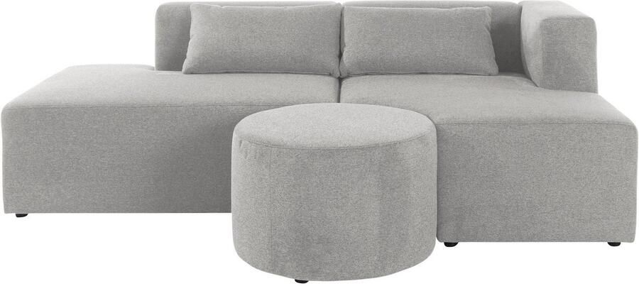 Leonique Hoekbank Alexane L-vorm samengesteld uit modules in vele stofkwaliteiten en kleuren.