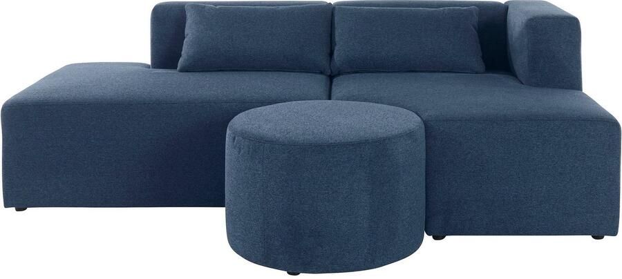 Leonique Hoekbank Alexane L-vorm samengesteld uit modules in vele stofkwaliteiten en kleuren.