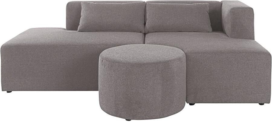 Leonique Hoekbank Alexane L-vorm samengesteld uit modules in vele stofkwaliteiten en kleuren.