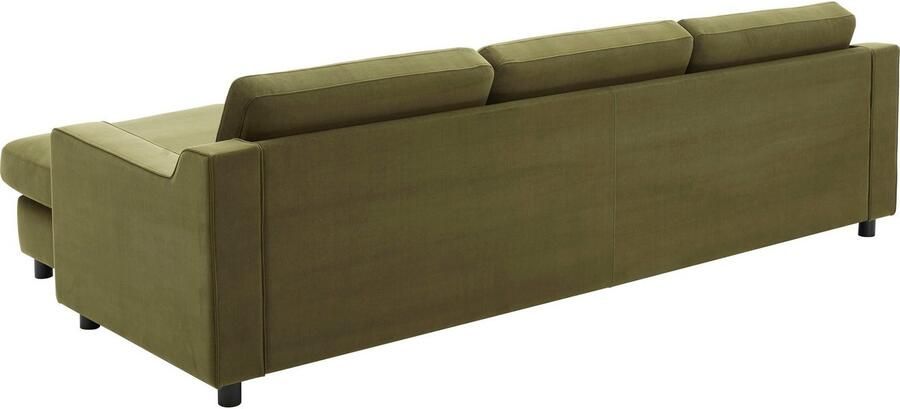 Leonique Hoekbank Luka L-vorm gemakkelijk te onderhouden fluweel