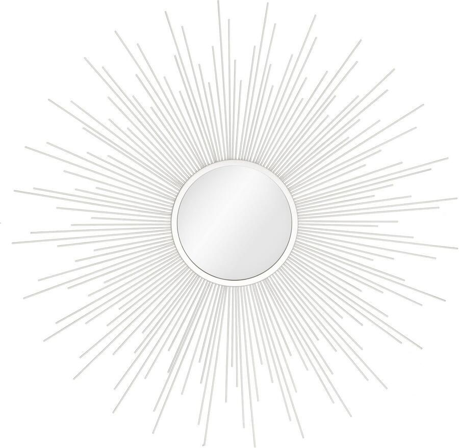 Leonique Sierspiegel Wandspiegel ø 70 cm van metaal goudkleur (1 stuk)