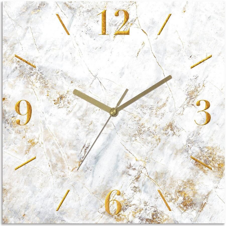 Leonique Wandklok Marmer analoog 30 cm