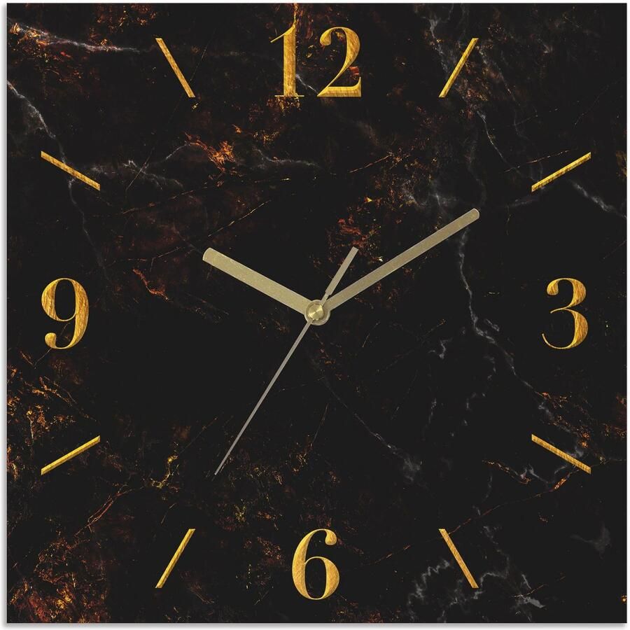 Leonique Wandklok Marmer analoog 30 cm