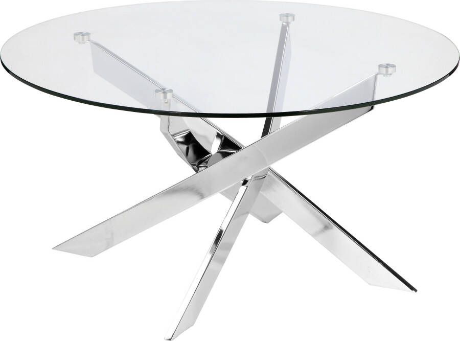 Leonique Salontafel Luzie TOPSELLER! OTTOs keuze verschillend onderstel (in chroom en zwart) breedte 80 cm