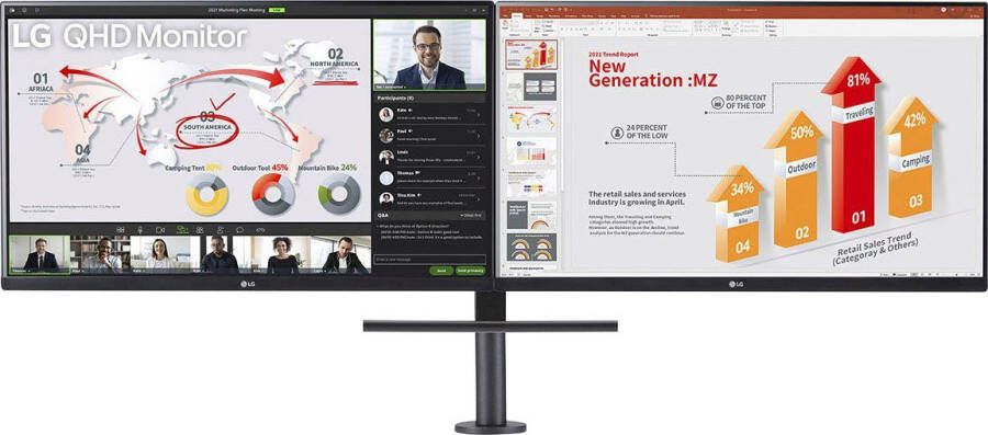 LG Ergo-Dual 27QP88DP-BS | Monitoren voor thuis&kantoor | Computer&IT Monitoren | 8806084049292