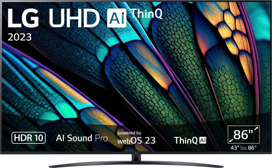 LG Led-TV 86UR81006LA 218 cm 86" 4K Ultra HD Smart TV UHD α7 Gen6 4K AI-Processor HDR10 AI Sound Pro AI Brightness Control - Foto 2