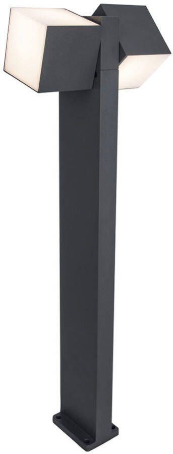 Lutec Paalverlichting Buiten Cuba Led Donkergrijs 75cm 2x23w