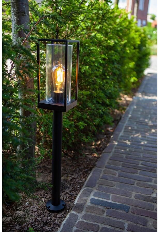 LUTEC Flair Armatuur op Paal voor Buiten in Cottage Stijl Matt Zwart - Foto 3