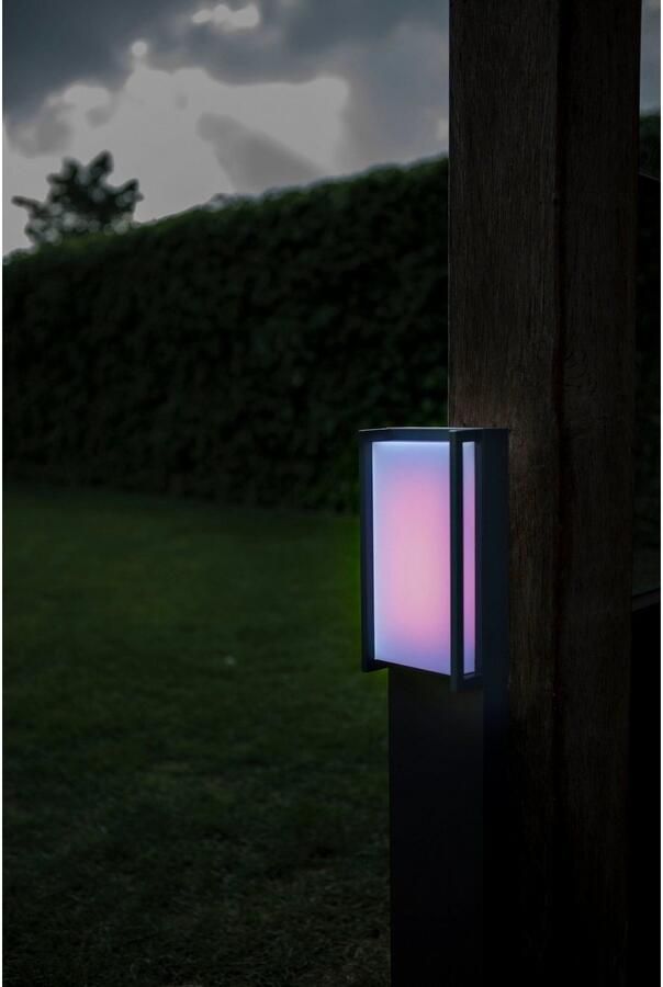 LUTEC Connect QUBO LED Smartverlichting op sokkel in alle kleuren en wittinten Zwart - Foto 9