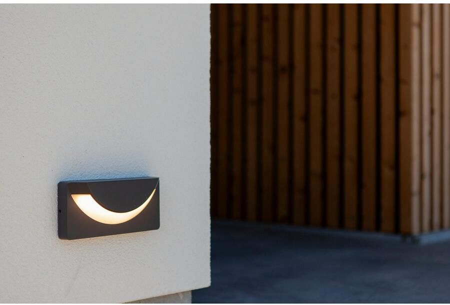 Lutec Wandlamp Lups Geïntegreerde Led 14 0 W 450lm 3000k