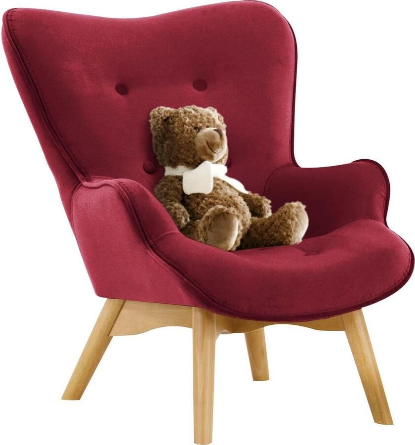 Home affaire Fauteuil Duca mini in een kleine versie voor kinderen