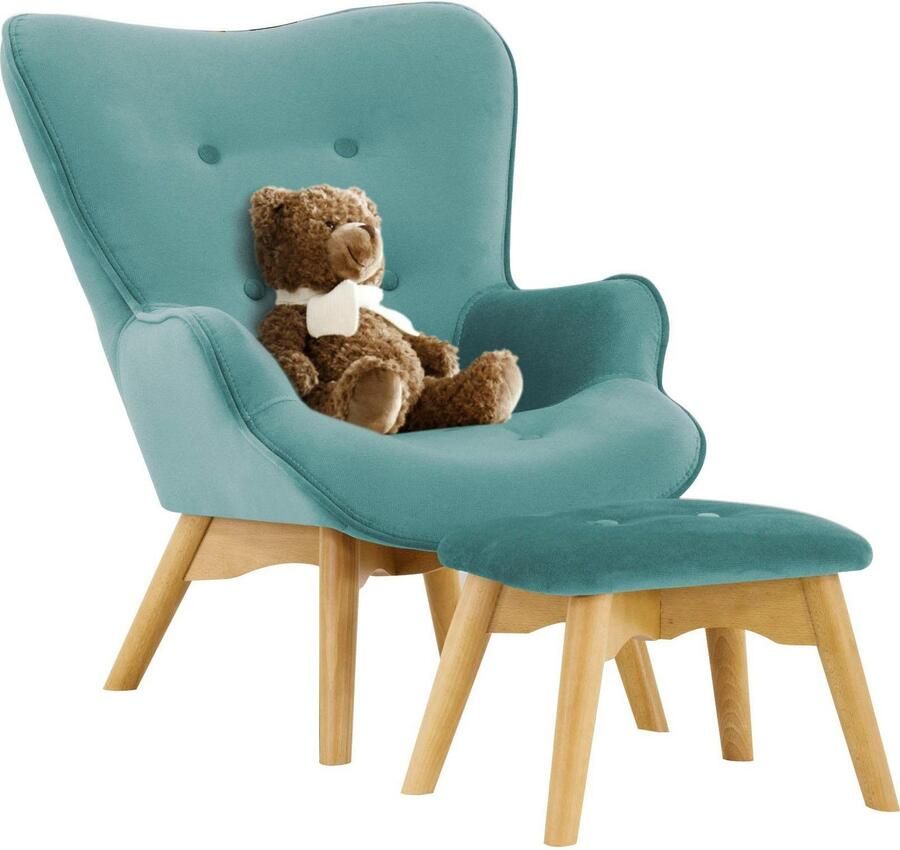 Home affaire Fauteuil Duca mini in een kleine versie voor kinderen