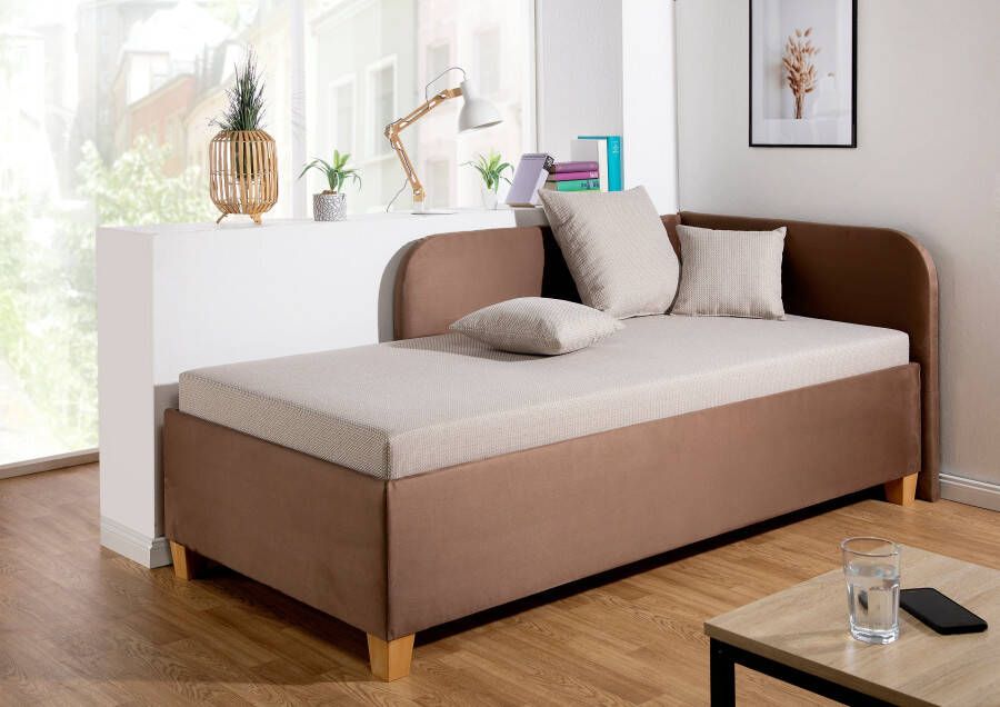 Maintal Bed Aolana met bedkist in 2 breedten binnenvering- of bonell-matras ter keuze