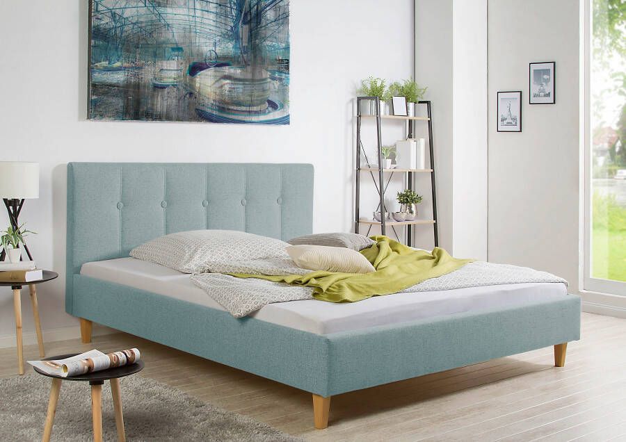 Maintal Gestoffeerd bed Leesburg Zijkanten van het bed zelf te monteren zonder bedkist