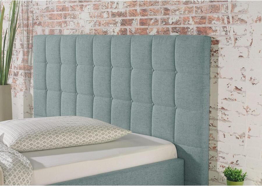 Maintal Gestoffeerd bed Cueno met en zonder matras in 2 uitvoeringen stiksels met capitonnage