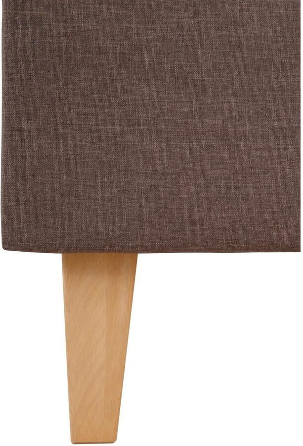 Maintal Gestoffeerd bed Tom in 4 breedten zonder matras of met koudschuim resp. binnenveringsmatras