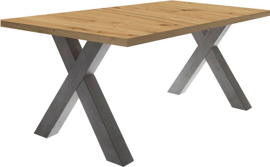 Mäusbacher Eettafel Mister met lade (160-210 cm) frame in x-model