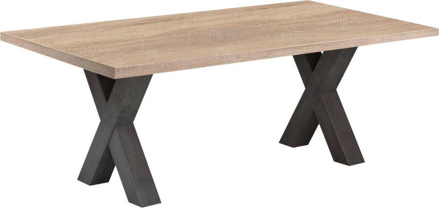 Mäusbacher Salontafel Mister salontafel met X-frame. Breedte 120 cm