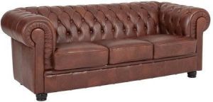 Max Winzer Chesterfield-bank KENT 3-zitsbank met chique capitonnage breedte 205 cm