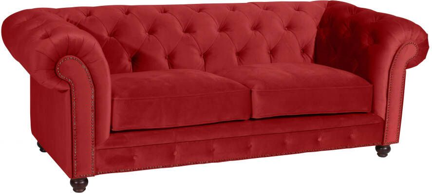 Max Winzer Chesterfield-bank Old Engeland hoge zitcomfort in retrolook breedte 218 cm