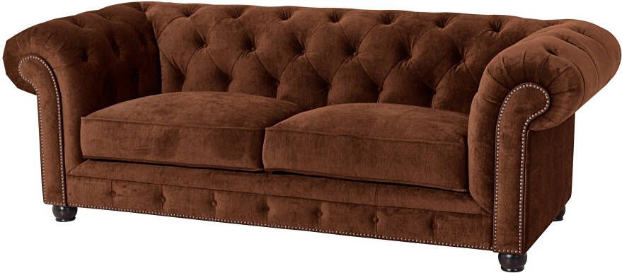 Max Winzer Chesterfield-bank Old Engeland met verfijnde knoopbinding 2-zitter of 2 5-zitter