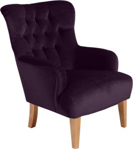 Max Winzer Chesterfield-fauteuil Bradley met elegante knoopstiksels