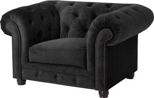 Max Winzer Chesterfield-fauteuil Old Engeland met elegante knoopstiksels (set)