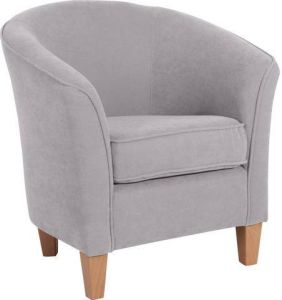 Max Winzer Cocktailfauteuil Luisa in rond model met houten poten