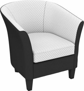 Max Winzer Cocktailfauteuil Luisa in rond model om zelf te stylen