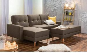 Max Winzer Hoekbank Just Chill Slaapbank met récamier met verstelbare rugleuning inclusief hocker met bergruimte