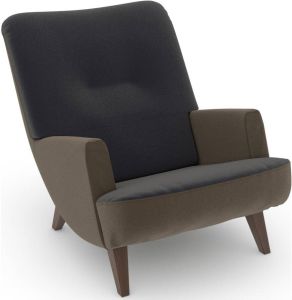 Max Winzer Loungestoel Build-a-chair Borano in retro-look om zelf te stylen (set)