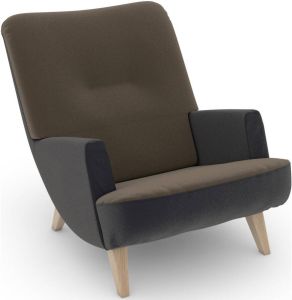 Max Winzer Loungestoel Build-a-chair Borano in retro-look om zelf te stylen (set)