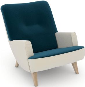 Max Winzer Loungestoel Build-a-chair Borano in retro-look om zelf te stylen (set)