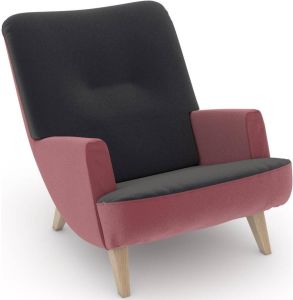 Max Winzer Loungestoel Build-a-chair Borano in retro-look om zelf te stylen (set)