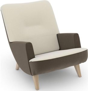 Max Winzer Loungestoel Build-a-chair Borano in retro-look om zelf te stylen (set)