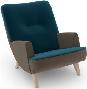 Max Winzer Loungestoel Build-a-chair Borano in retro-look om zelf te stylen (set)
