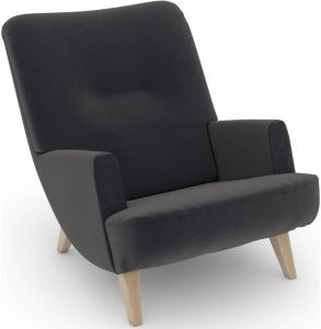 Max Winzer Loungestoel Build-a-chair Borano in retro-look om zelf te stylen (set)