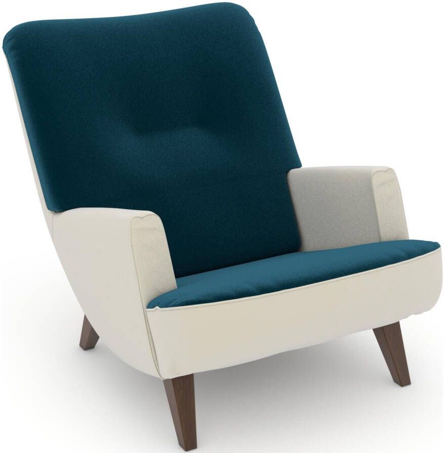 Max Winzer Loungestoel Build-a-chair Borano modern in retrolook om zelf te ontwerpen (set)