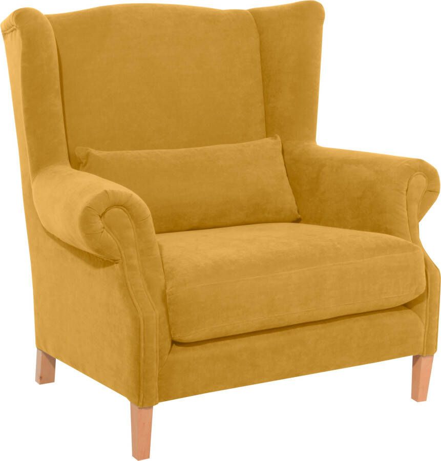 Max Winzer Oorfauteuil Henry inclusief sierkussen (set)