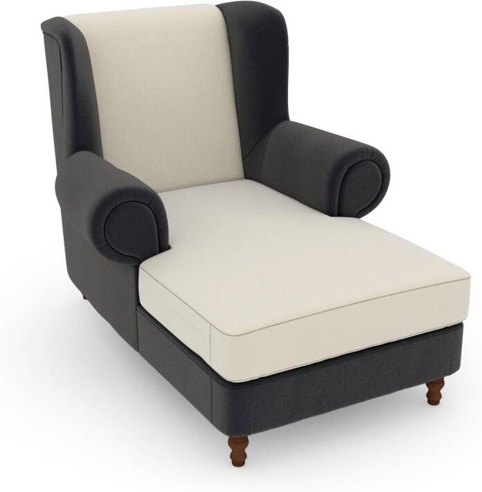 Max Winzer Oorfauteuil MADELEINE Fluweelvelours bekleding in vele kleurcombinaties (set)