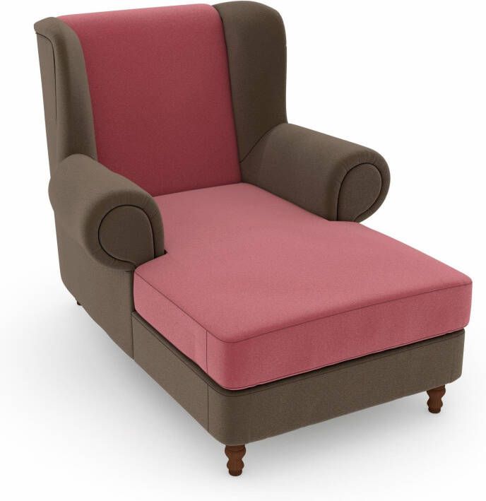 Max Winzer Oorfauteuil MADELEINE Fluweelvelours bekleding in vele kleurcombinaties (set)