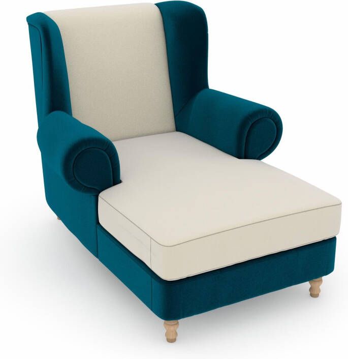 Max Winzer Oorfauteuil MADELEINE Fluweelvelours bekleding in vele kleurcombinaties (set)