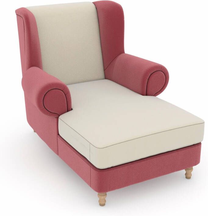 Max Winzer Oorfauteuil MADELEINE Fluweelvelours bekleding in vele kleurcombinaties (set)