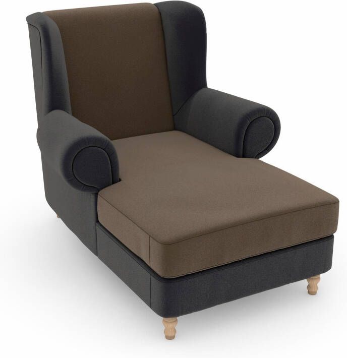 Max Winzer Oorfauteuil MADELEINE Fluweelvelours bekleding in vele kleurcombinaties (set)