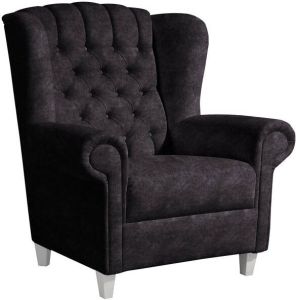Max Winzer Oorfauteuil Valerie met elegante knoopstiksels (set)