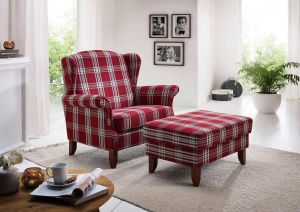 Max Winzer XXL-fauteuil Valentina met gebogen armleuningen breedte 114 cm big stoel met een hoge rugleuning (set)